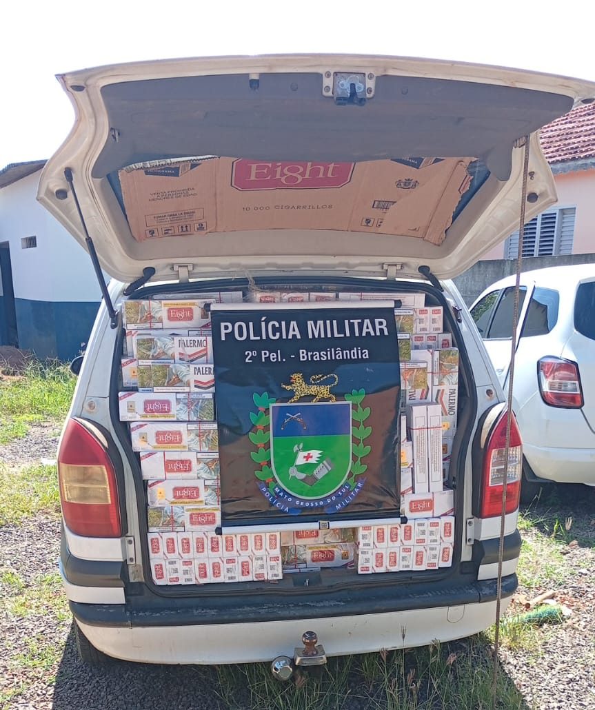 Ação Policial em Brasilândia Resulta na Apreensão de Veículos com Cigarros Ilegais