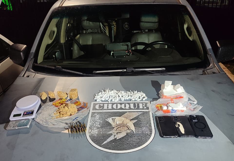 Casal é Detido em Coxim por Tráfico de Drogas e Porte Ilegal de Armas